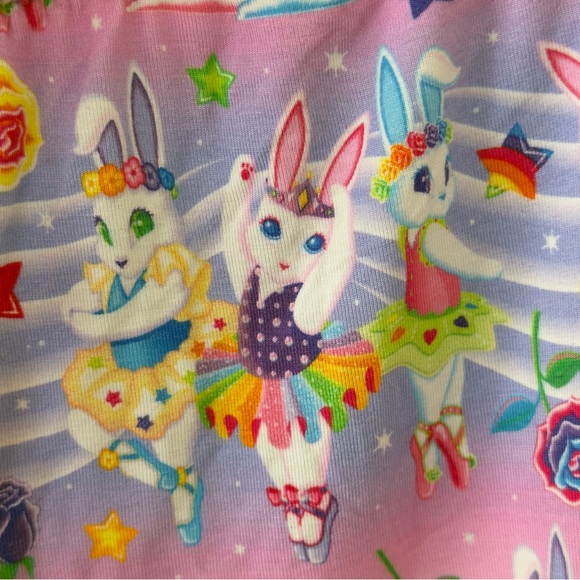 BNWT Posh Peanut x Lisa Frank 
Bunny Ballerinas Shorts Pajama Set - Picture 9 of 14